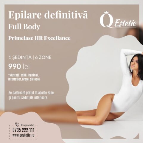 Ofertă epilare definitivă Full Body ședință – laser diodă Primelase HR